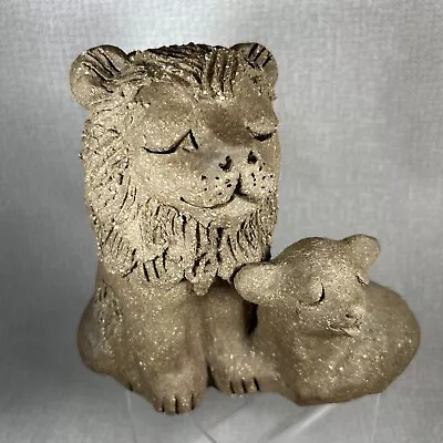 Buy Margaret Hudson Earth Arts Studio Pottery Lion And The Lamb 6.75”T • 60.58£