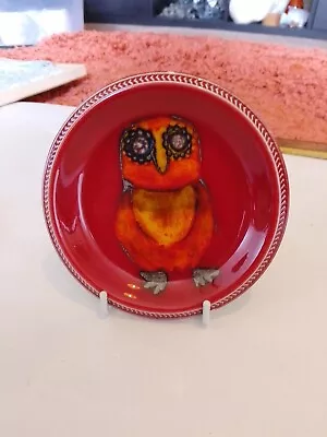 Buy Anita Harris Art Pottery Studio Open Day With Henry Sandon Owl Pin Dish • 25£