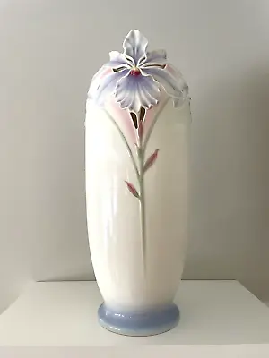 Buy Franz Collection VASE Orchids Open Work Porcelain XP1823 Signed 15.5  Tall RARE • 238.53£