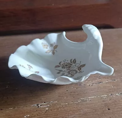 Buy Vintage Small Scalloped Spode Shell Soap Dish Floral Bone China • 10£