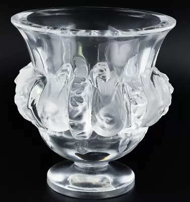 Buy Estate Fresh Lalique France Crystal Dampierre Sparrows Bird Figural Flower Vase • 157.26£