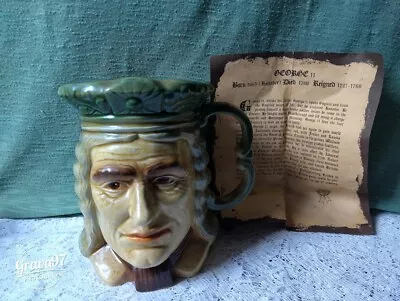 Buy Kingston Pottery George II Large 6.5 In Character Toby Jug • 20£