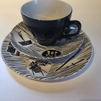 Buy Vintage Homemaker Trio Tea Cup Saucer & Tea Plate - Made In England Mid Century • 10£