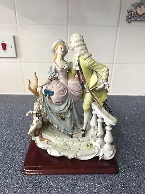 Buy Large Signed CAPPE CAPODIMONTE PORCELAIN After The Ball Fornili Rare 1978 • 500£