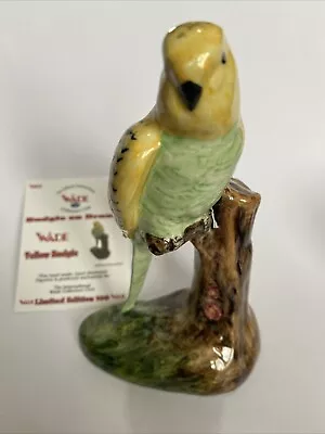 Buy WADE - LARGE BUDGIE ON BRANCH. YELLOW BUDGIE  LIMITED OF 100 Plus COA • 99£