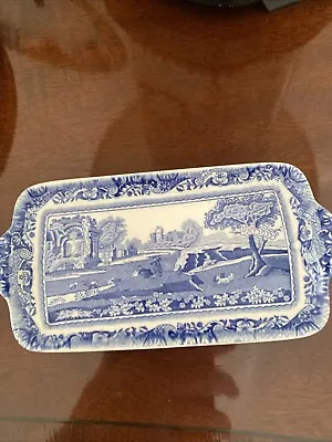 Buy Spode Blue White Italian Miniature China Sandwich Tray. • 11.95£