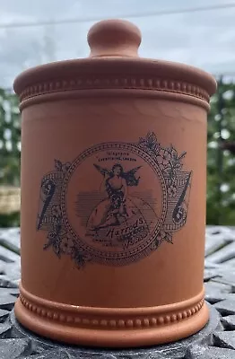 Buy Vintage Harrods Fulham Pottery Terracotta Jar With Lid • 40£