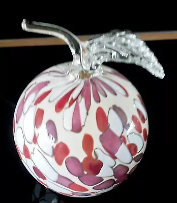Buy Zorza Handmade In Poland Multicoloured Splatter Glass Apple Ornament EXCON • 7.99£