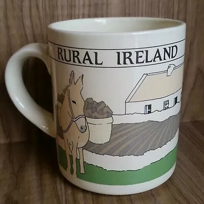 Buy Vintage IRISH Country Pottery White Farmer Farm Rural Ireland Mug Cup Coffee Tea • 15.40£