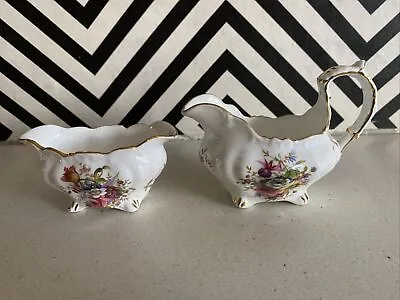 Buy Lovely Hammersley Howard Sprays Milk Jug & Sugar Bowl • 20£