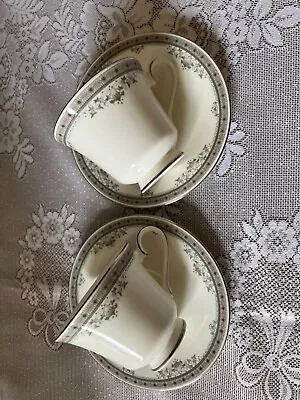 Buy 2 X Royal Doulton York Tea Cups & Saucers Excellent Used Condition • 7.99£