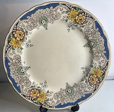 Buy Vintage Royal Cauldon Plate Floral Print Golden Rim 10,5” Diameter • 9.99£