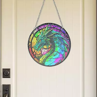 Buy Stained Glass Window Hanging Panel Decorative Wall Art • 8.64£