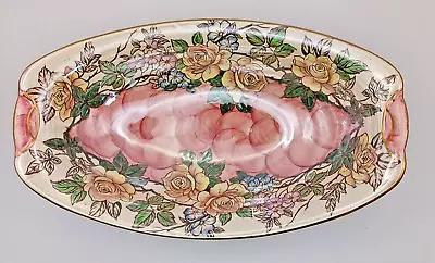 Buy Maling Pottery Pink Rosine Bowl • 12.99£