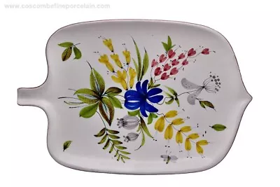 Buy Stig Lindberg 30cm Leaf Faience Dish Bowl Hand Painted Eduard Berchtold 1950s • 285£