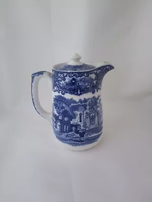 Buy Antique, George Jones & Sons, Abbey, Blue & White Transfer Pottery, Coffee Pot • 31£