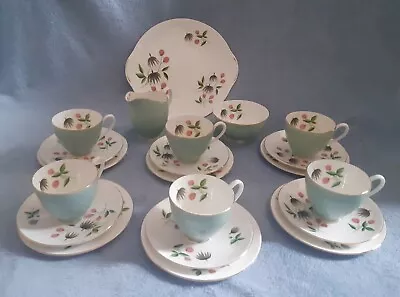 Buy Antique Adderleys Six People Tea Service With 21-pieces, Pattern #H10351 • 65£