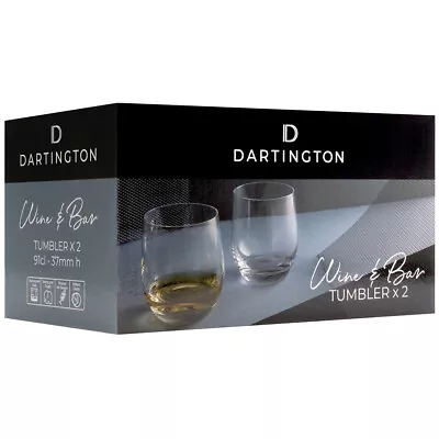 Buy Dartington Tumbler Glasses Set Of 2 Wine & Bar Collection • 16.99£