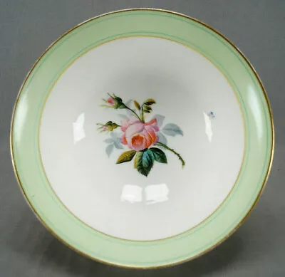 Buy Mid 19th Century Old Paris Porcelain Hand Painted Pink Rose & Green Large Bowl • 116.49£