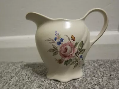 Buy Axe Vale Pottery, Devon-cream Jug, Rose & Wild Flower Design Great Condition • 3.50£