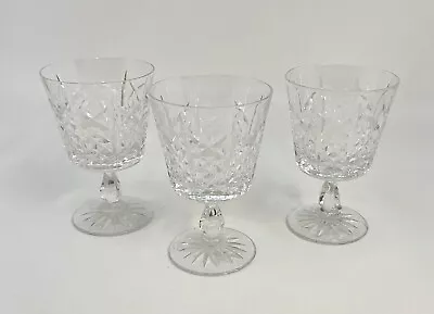 Buy Set Of 3Edinburgh  Lead Crystal Wine Glasses Sh 7 • 19.99£