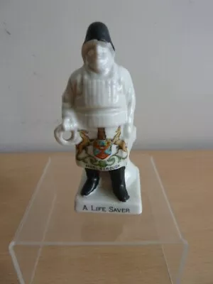 Buy Antique Shelley Crested Ware Figure Of A Lifeboatman Marlborough • 9.99£