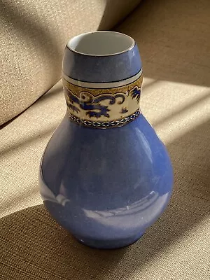 Buy Decorative Art Deco Or Later Grimwades ' Ming'  Pattern Spongeware Vase 7.5” • 8.50£