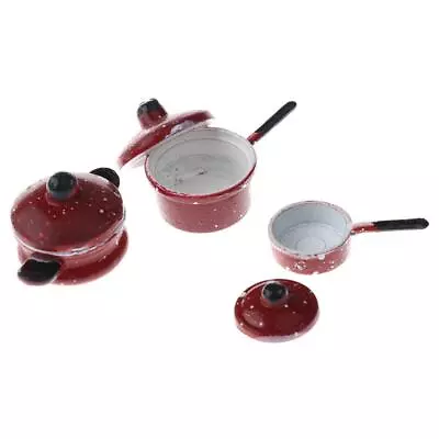 Buy 1/12 Metal Pan Set Cookware Set For Dolls House Miniature • 4.34£