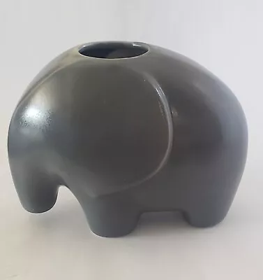 Buy Vintage Gray ELEPHANT Art Pottery Figurine MCM Planter • 10.27£