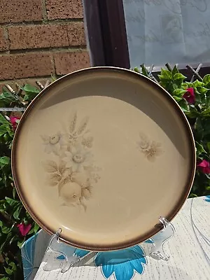 Buy Vintage Denby Stoneware  Memories  Pattern Dinner Plate Brown Beige 10  • 6£