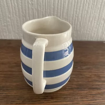 Buy Vintage Blue And White Striped Staffordshire Pottery Jug Chef Ware Kitchenalia • 15£