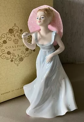 Buy Coalport Bone China Lady Doll Ladies Of Fashion L' Ombrelle Perfect Boxed • 44.99£