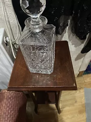 Buy Vintage  Decanter Glass Crystal Whiskey Diana Ginger Jar Plus • 15£