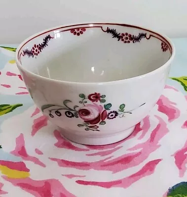 Buy Beautiful Hand-painted Antique New Hall Georgian Floral Tea Bowl  • 15£
