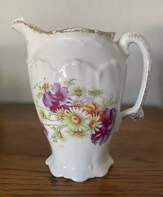 Buy Antique Porcelain Creamer Flowers Daisies Pansies Child’s Tea Set ? 4.25” • 7£