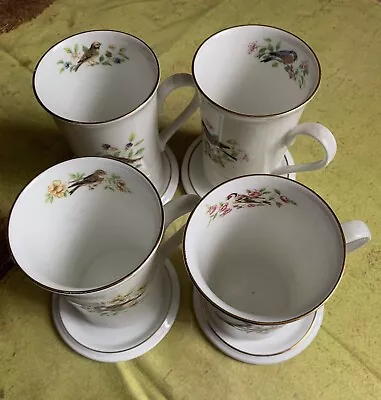 Buy Berkshire Fine Bone China Beautiful Set Of 4 Tea Cups With  Plates • 15£