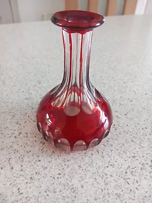 Buy Vintage Cranberry Ruby Glass Small Posy Vase • 8.99£