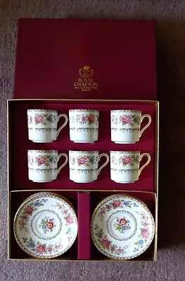 Buy Vintage Royal Grafton Bone China Malvern Coffee Set 12 Piece • 35£