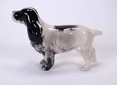 Buy Vintage Beswick Springer Spaniel Dog Figurine, Black And White, Leg Repair • 4.50£
