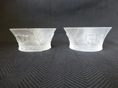 Buy Two Lalique France Jungle Candle Bowls • 368.77£