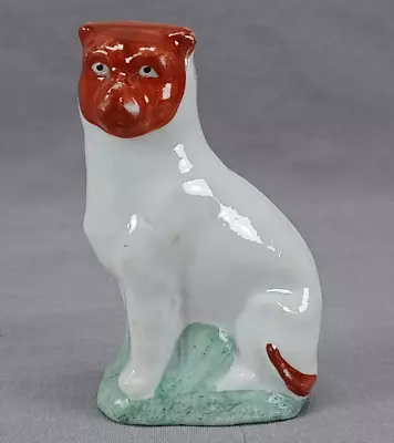 Buy 19th Century Continental  Staffordshire Style Porcelain Pug Dog Figurine • 116.49£