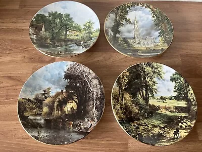 Buy Set Of 4 Crown Staffordshire John Constable Wall Plates • 6£