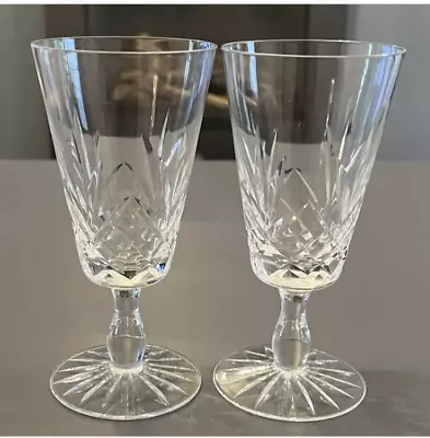 Buy X2  Hand Cut Crystal Wine Glasses • 12£