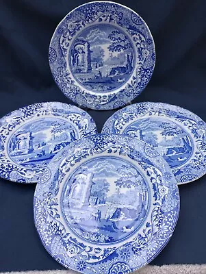 Buy Set Of Four Spode Blue And White Italian Side Plates In Excellent Condition  • 16.99£