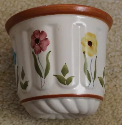 Buy Vintage Portugal Pottery Jello Mold Or Vase Floral Hand Painted Marked  S   • 18.67£