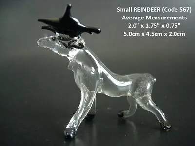 Buy BEAUTIFUL Glass Animals Glass REINDEER DEER Glass Ornament Curio Glass Figurine • 5.15£