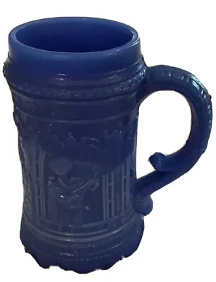 Buy GERMAN STEIN BLUE SLAG WESTMORELAND 1930s DEPRESSION GLASS BREWERIANA BEER HALL • 23.29£