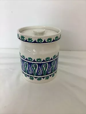 Buy Monte Sol Portmeirion Pottery Lidded Jar Ceramic Paisley Retro #L • 20£
