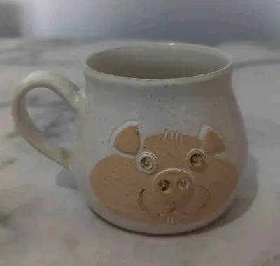 Buy Burnham Studio Pottery Pig Mug Norfolk Scraffito Hand Made • 8£