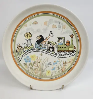 Buy Denby Safari Children's Ceramic Plate Vintage Circus Train Illustration • 6£
